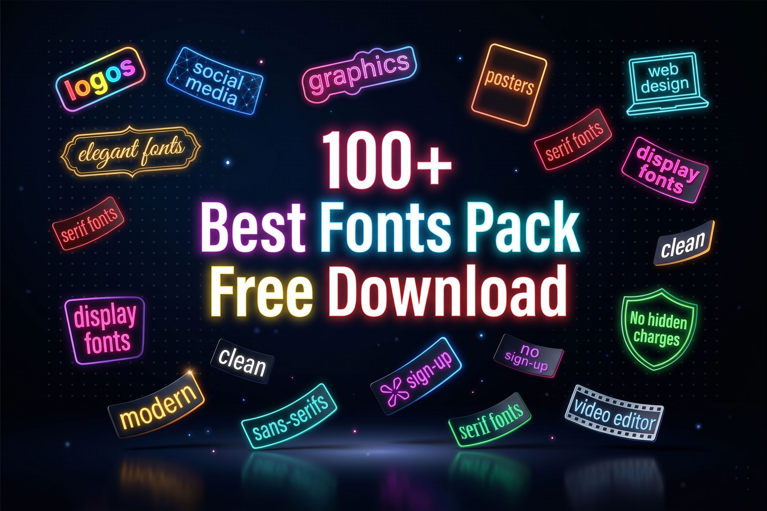 100+ Best Fonts Pack Free Download For Designers