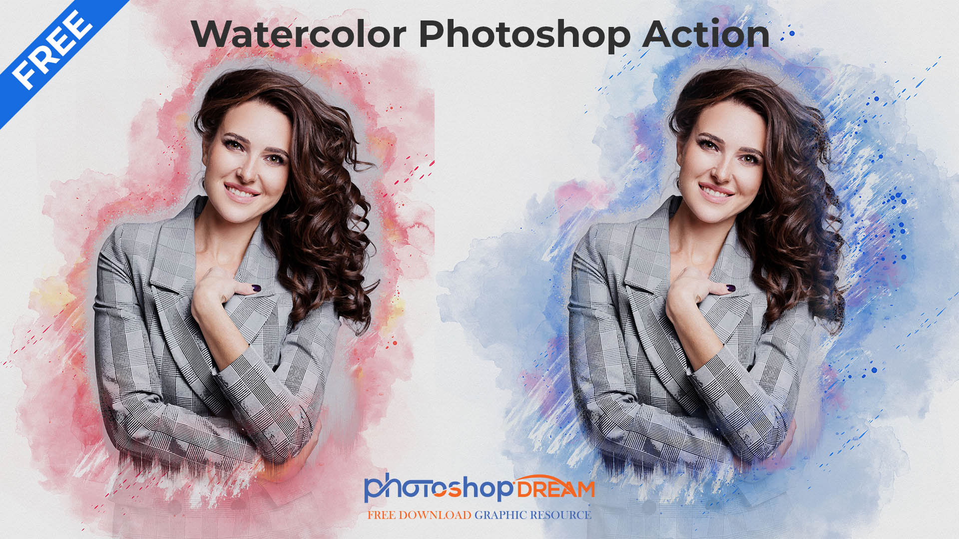 Free Download Best Watercolor Photoshop Action